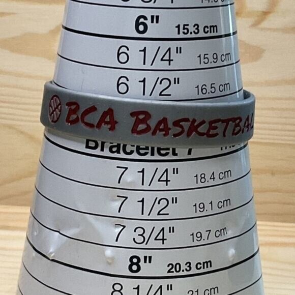 Gray BCA Basketball Colossians 3:25 Bracelet School - Picture 5 of 5